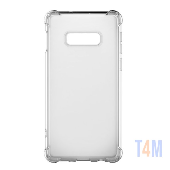 Funda de Silicona con Esquinas Duras para Samsung Galaxy S10e Transparente